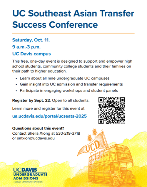 UC SE Asian Transfer Conference flyer 